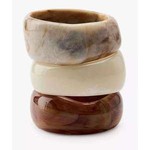 Nature <b>Inspired</b> Resin Bangle Handmade Floral Encased Transparent <b>Bracelet</b> Artistic Jewelry Gift - Product Image 5