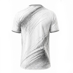 Ensemble de maillots de football pour hommes adultes personnalisés, de haute qualité, respirant, à séchage rapide, col rond, manches courtes, uniformes, design de logo OEM - Product Image 2