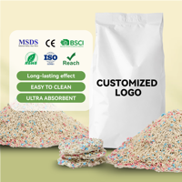 Litière pour chat en tofu et bentonite mélangée, vente en gros, agglomération rapide, contrôle efficace des odeurs, faible poussière, mélange écologique, 5 kg