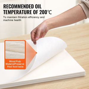 Carta Filtro di Ricambio per Friggitrice Commerciale da 100 Fogli, 49x41 cm, per Friggitrice Profonda 18L/38L - Product Image 6