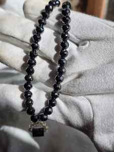 Cuentas de Diamante Moissanita Negras de 6.5 MM y Amarillas de 3 MM, Cuentas Facetadas con Corte AAA - Product Image 6