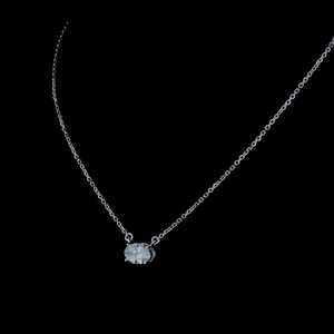 Modern Fine Jewelry Amazing Oval Cut 1Ct Natural Diamond Pendant in 14K Gold with a Sleek Fancy Natural Diamond & Bright G Color - Product Image 3