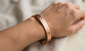 Handcrafted Pure Copper Hammered <b>Bracelet</b> for Women Meditation and Spiritual Wellness Traditional <b>Healing</b> Jewelry Bangle Wholesa - Product Image 2