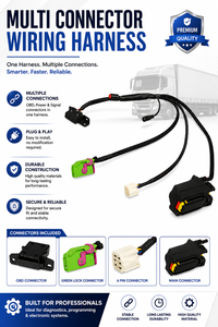 ชุดสายเชื่อมต่อเครื่องอ่านโค้ด OBD2 สำหรับ Mahindra Scorpio 12V เครื่องสแกนวินิจฉัยพร้อมการเชื่อมต่อ USB และหัวต่อหลายแบบ - Product Image 3