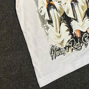 เสื้อยืดโอเวอร์ไซส์ลายกราฟิกสำหรับผู้ชาย เนื้อผ้านุ่ม น้ำหนักเบา ระบายอากาศได้ดี ทรงหลวม สไตล์สตรีทแวร์ รับผลิตแบบ OEM ขายส่งจำนวนมาก - Product Image 4