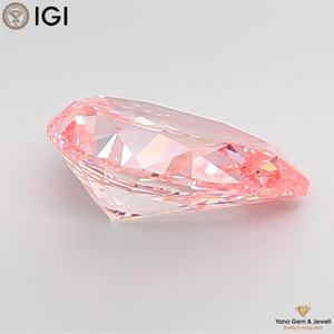 เพชรสีชมพูสดใส ระดับความสะอาด VS1 ผลิตในห้องปฏิบัติการด้วยเทคนิค CVD รูปทรงลูกแพร์ น้ำหนัก 5.00 กะรัต พร้อมใบรับรอง IGI สำหรับงานเครื่องประดับมืออาชีพ - Product Image 3