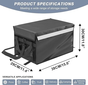 Bolsa de Reparto de Comida Aislada de Vietnam, Lona Impermeable y Duradera, Personalizable OEM con Forro de Papel de Aluminio y Aislamiento de Burbujas - Product Image 2
