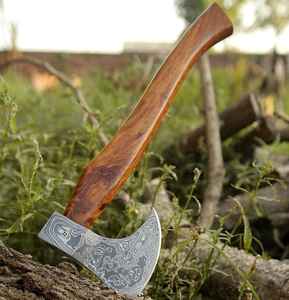 Hacha de Acero de Damasco Hecha a Mano de Primera Calidad, Precio al por Mayor, para Camping, Hacha Industrial Personalizada de Alta Calidad, OEM/ODM - Product Image 1