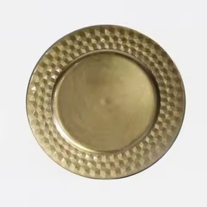Assiette de présentation ronde élégante en laiton – Base de vaisselle de luxe pour mariage, banquet, restaurant, hôtel, décoration de table - Product Image 3