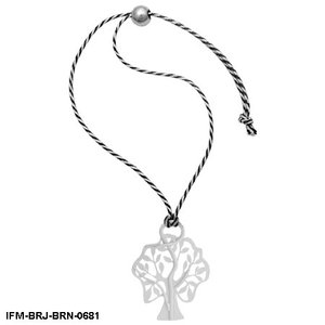 Collier tendance pour femme, pendentif en laiton artisanal en forme de feuille, cordon tressé réglable, élégant, anti-ternissement, pour toutes les occasions religieuses - Product Image 1