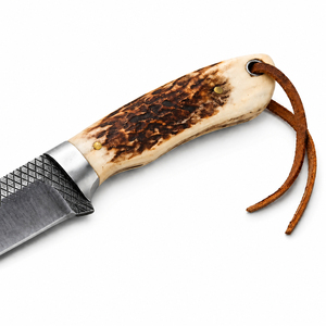 Couteau à Découper Burraq Fait Main de Haute Qualité en Acier Inoxydable de 9 Pouces avec Manche en Micarta et Étui en Cuir DIY - Product Image 4