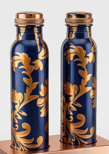 Luxury Customized Printed <b>Copper</b> <b>Bottle</b> With Artistic Design Ideal For Gifting And Sustainable Living Choice - Product Image 5