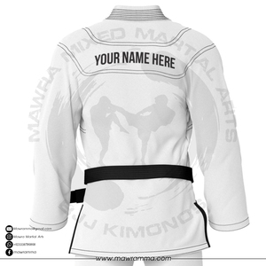 ชุดยิวยิตสูพรีเมียม ปักโลโก้ได้ตามต้องการ ผ้าฝ้าย 100% ทอลายเพิร์ลวีฟ ชุดแข่งขันบราซิลเลียนยิวยิตสู สไตล์ IBJJF สำหรับทุกเพศ รับผลิตแบบ OEM - Product Image 6