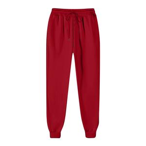 Pantalon de jogging léger pour femme avec cordon de serrage à taille haute, en molleton, pour entraînement sportif, avec poches, en polyester/coton - Product Image 5