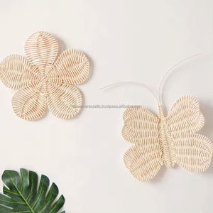Juego de decoración de pared de ratán hecho a mano al por mayor, ligero, respetuoso con el medio ambiente, duradero, acento decorativo, proveedor de Vietnam - Product Image 2