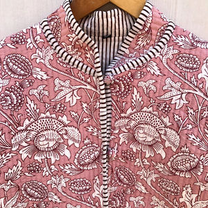 Chaqueta de punto de algodón acolchada reversible, nueva, estampada, transpirable, con rayas, para fiesta, estampada a mano, regalo para mujer, venta al por mayor - Product Image 4