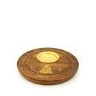 Quemador de incienso decorativo de madera hecho a mano para el hogar, decoración espiritual para yoga, oficina, viajes, uso durante todas las estaciones - Product Image 3