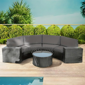 Juego de sofá grande de mimbre para exteriores para comedor, gimnasio, sala de estar, hotel, dormitorio, parque, uso en apartamento - Product Image 1