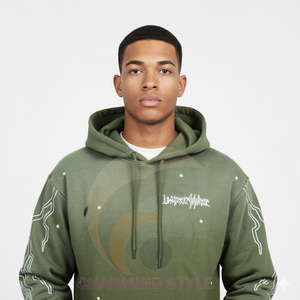 Ensemble de jogging vintage personnalisé unisexe avec sweat à capuche zippé délavé à l'acide et pantalon de survêtement évasé à jambe droite - Product Image 5