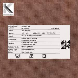 Tela Elástica Resistente de 335 g/m², Material CVC de Alta Resistencia, Pantalones de Trabajo Transpirables y Resistentes al Desgarro, Venta al Por Mayor - Product Image 4