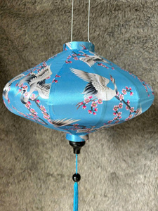 Linternas de Seda Jacquard, Linternas Decorativas de Bambú y Seda para Bodas, Jardines, Restaurantes, Linternas de Seda Vietnamitas - Product Image 3