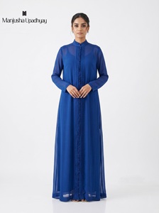 Vestido Casual de Seda con Cuello Alto y Relleno en el Pecho para Mujer, Ligero, Cómodo, de Diseño Moderno - Product Image 2