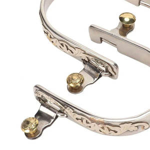 เดือยขี่ม้า ของตกแต่งสำหรับขี่ม้า อุปกรณ์ควบคุมม้า อุปกรณ์ขี่ม้าที่ทนทาน ทำจากสแตนเลส ใช้ซ้ำได้ 1 คู่ สำหรับฝึกม้า - Product Image 6