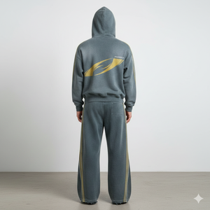 Ranzia Industry Private Label Full Face Zip Hoodie and Joggers Eco-Friendly Cotton Streetwear Factory Custom Manufacturer - Product Image 5
