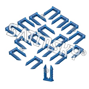 Poste de sutura de titanio con orificio redondo y D para injertos de fijación manual Lote de sistema de artroscopia de 50 piezas - Product Image 6