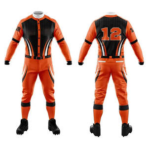 Ensemble de maillots de baseball personnalisés OEM, sublimation haute performance, col en V, uniforme sportif, noms personnalisés sur les uniformes - Product Image 6