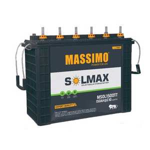 Batterie tubulaire au plomb-acide MASSIMO 150Ah 12V de qualité supérieure, disponible en grande quantité, pour onduleurs, applications solaires et domestiques - Product Image 1