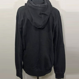 <b>Black</b> Men's Hooded Sweatshirt Rhinestone <b>Panther</b> Logo Front Print Regular Fit Casual Autumn Wear - Product Image 3