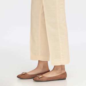 กางเกงผู้หญิงทรงสลิมฟิตสีเบจ PW3697 - Product Image 2