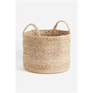 Cesta de Almacenamiento de Paja Tejida a Mano con Diseño Calado para Macetas - Organizador Versátil de Artículos Diversos con Asas Integradas - Product Image 2