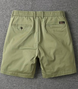 Men's High Elastic Waist Drawstring <b>Shorts</b> Breathable Woven Casual Knee Length Bermuda <b>Short</b> Pants with Pockets for Summer Wear - Product Image 2