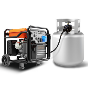 Vente en gros de générateur portable de <span class=keywords><strong>8000</strong></span> watts alimenté au gaz duel avec démarrage électrique pour chantier, camping-car et sauvegarde de toute la maison Emerge - Product Image 1