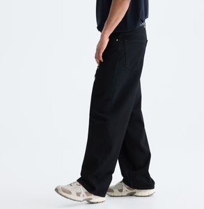 Jean en coton ample à jambe large pour homme – Délavage régulier, écologique, avec déchirures décoratives - Product Image 2