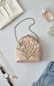 Embroidered Party Bag Custom Jewelry Gift Storage <b>Top</b> Quality Indian packaging Fashion Hand Bags for Woman & Girls - Product Image 3