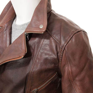 Chaqueta de Cuero Personalizable para Hombre, Estilo Urbano, de Alta Calidad, Impermeable, Resistente al Viento, Transpirable y de Secado Rápido, Sostenible - Product Image 6