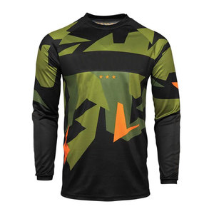 Maillot de cyclisme unisexe personnalisé, t-shirt de course imprimé, hauts de moto VTT à manches longues, respirant, imperméable, coupe-vent, séchage rapide - Product Image 4