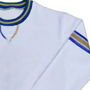 Sweat-shirt personnalisé à col rond en polaire unie polyester/coton, bleu et jaune, à manches longues, pour la sororité Sigma Gamma Rho, faible MOQ - Product Image 4