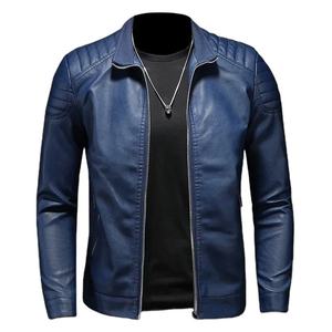 Latest Design <b>Mens</b> Genuine Leather Jacket Fashionable PU Leather <b>Coat</b> High Quality <b>Long</b> Sleeve Casual Fall Winter Outerwear - Product Image 6