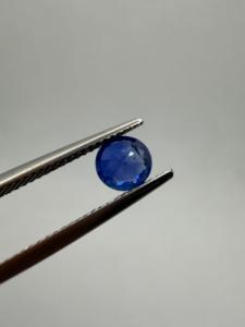 Zafiro Azul Natural de 6MM, Gema Preciosa Suelta, Corte Redondo, 1.05CT, Color Play, Ceilán, Sri Lanka, para Joyería, Zehra Gem - Product Image 3