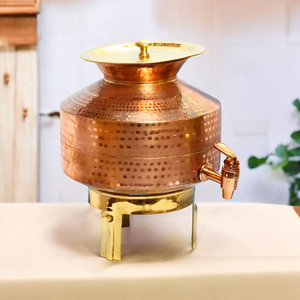 Copper Eco-Friendly Modern Water Preservation Vessel Storage Pot Smooth Dispensing Outlet for Home Restaurant Hotel Accessories - Product Image 1