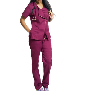 Customized <b>Plus</b> <b>Size</b> High Quality Breathable Woven Spandex/Cotton Worsted Fabric Needle Detection Hospital <b>Scrubs</b> Men Trending - Product Image 3