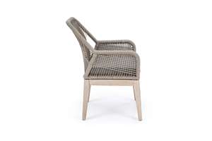 Chaises de jardin modernes en osier – Mobilier d'extérieur durable et écologique pour repas, design gaufré, non pliables, pour parcs et hôtels - Product Image 4
