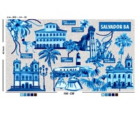 Pareo con Estampado Tropical, Maxi Falda de Playa para Mujer, Asimétrica, Holgada, con Estampado Digital, 100% Poliéster