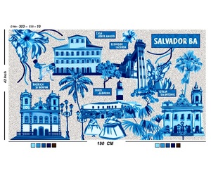 Pareo con Estampado Tropical, Maxi Falda de Playa para Mujer, Asimétrica, Holgada, con Estampado Digital, 100% Poliéster - Product Image 1