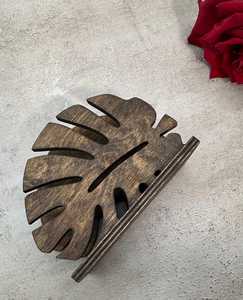 Caja de pañuelos de madera hecha a mano – Diseño de árbol tallado, decoración rústica estilo granja - Product Image 6