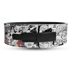 Cinturón de Levantamiento de Pesas de Alta Calidad con Estampado de Anime, Hebilla de Palanca de Aluminio, Cinturón de Entrenamiento para Peso Muerto, Cinturones de Powerlifting de Cuero de 10 mm - Product Image 2